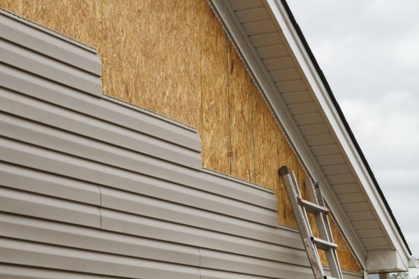Grey Vinyl Siding Installation in Sioux Falls